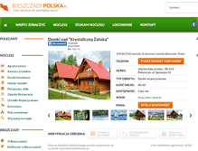 Tablet Screenshot of domkicrystal.bieszczadypolska.pl
